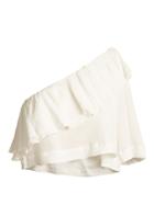 Apiece Apart Botanica One-shoulder Ruffled Cotton Top