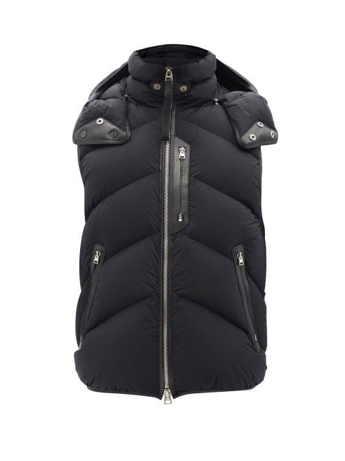 Tom Ford - Quilted Poplin Down Gilet - Mens - Black