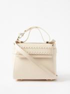 Chlo - Nacha Whipstitched Leather Bag - Womens - Cream
