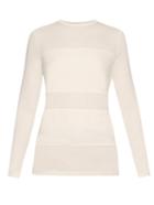 Raey Sheer-panel Long-sleeved T-shirt