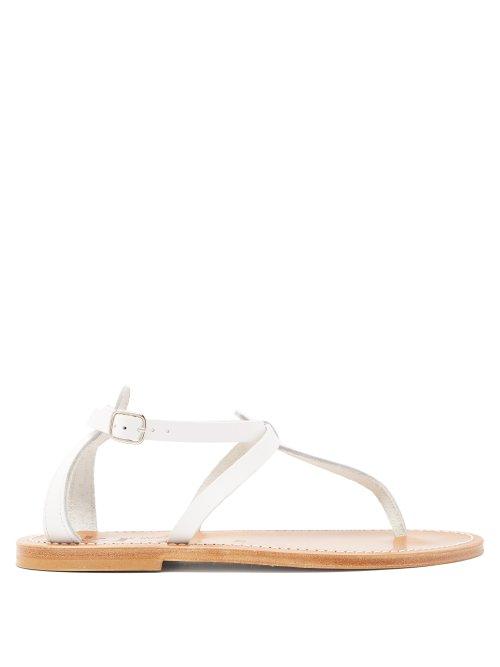 Matchesfashion.com K.jacques - Buffon Leather Sandals - Womens - White