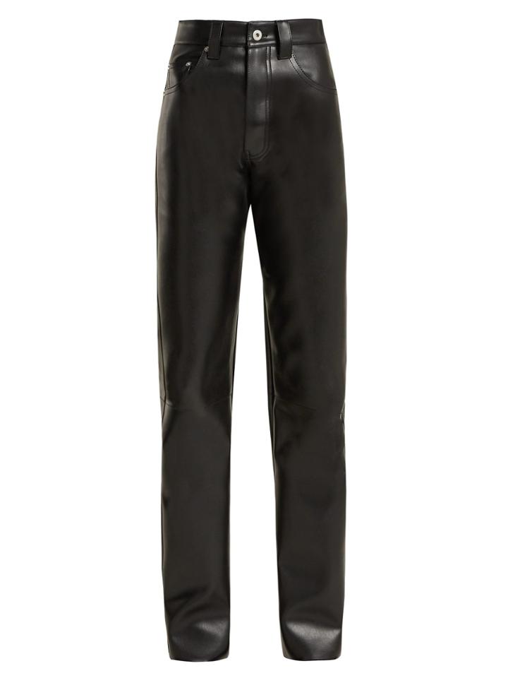 Kwaidan Editions Straight-leg Faux-leather Biker Trousers