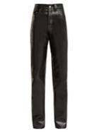Kwaidan Editions Straight-leg Faux-leather Biker Trousers
