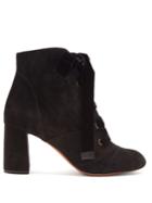 Chloé Lace-up Suede Ankle Boots