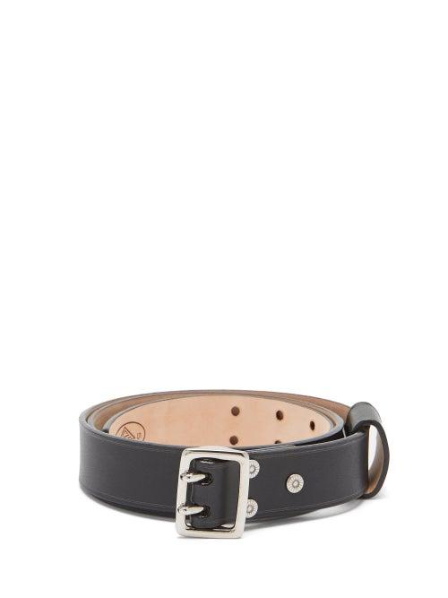 Matchesfashion.com Chlo - Franckie Double-prong Buckle Leather Belt - Womens - Black