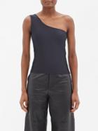 Balenciaga - One-shoulder Jersey Tank Top - Womens - Black