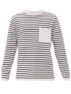 Matchesfashion.com Saturdays Nyc - Kevin Striped Cotton Blend Sweater - Mens - White