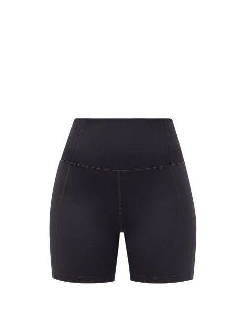 Matchesfashion.com Girlfriend Collective - High-rise Recycled-fibre Running Shorts - Womens - Black