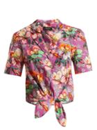 Isabel Marant Nelia Floral-print Tie-waist Shirt