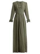 A.p.c. Sina Printed Silk-crepe Maxi Dress