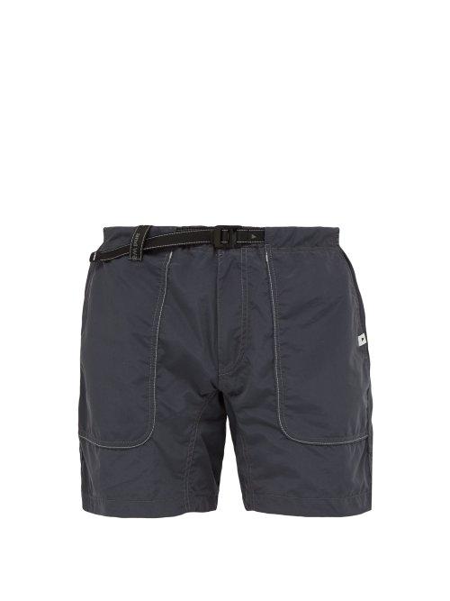Matchesfashion.com And Wander - Climbing Belted Shorts - Mens - Dark Grey