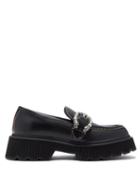 Matchesfashion.com Gucci - Crystal-embellished Leather Loafers - Womens - Black