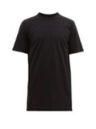Matchesfashion.com Rick Owens - Level Longline Cotton-jersey T-shirt - Mens - Black
