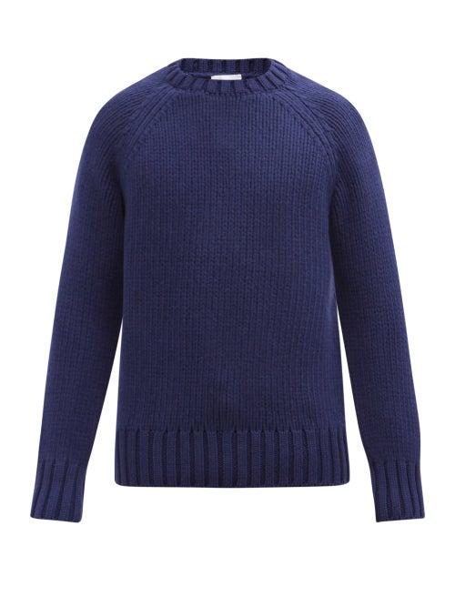 A.p.c. - X Suzanne Koller Ethan Wool Sweater - Mens - Navy