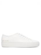 Matchesfashion.com Common Projects - Tournament Flatform Leather Trainers - Womens - White