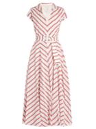 Gül Hürgel Striped Cotton And Linen-blend Dress