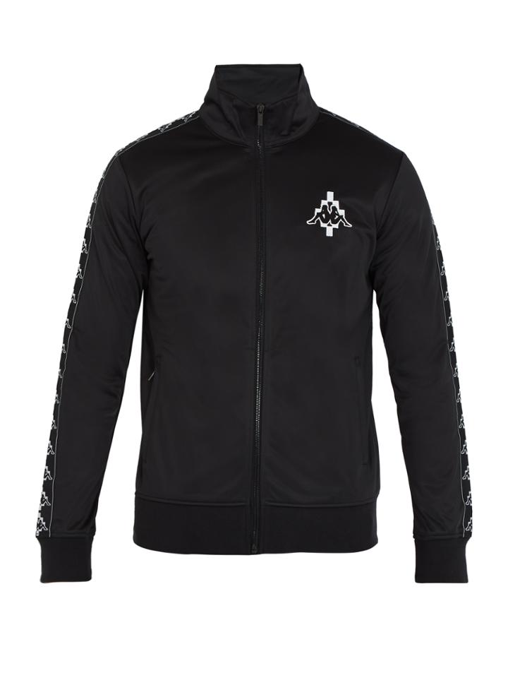 Marcelo Burlon Kappa Contrast-panel Zip-up Sweatshirt