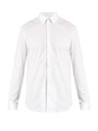 Maison Margiela Single-cuff Pinstriped Cotton Shirt
