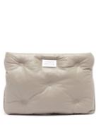 Matchesfashion.com Maison Margiela - Glam Slam Quilted-leather Clutch Bag - Womens - Grey