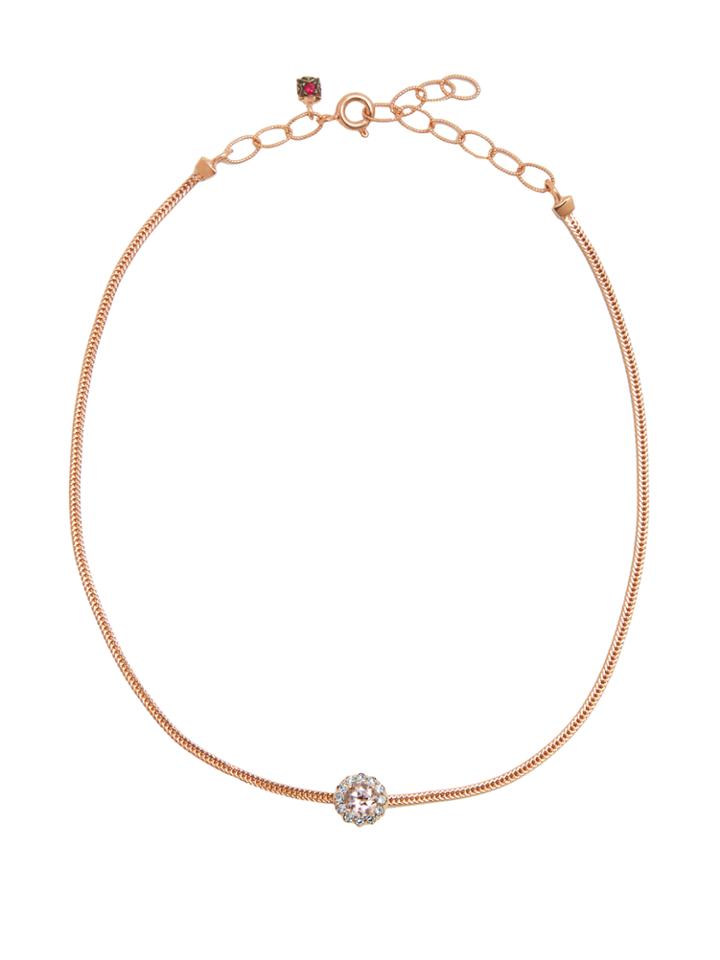Selim Mouzannar Diamond, Morganite & Pink-gold Beirut Choker