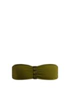 Matchesfashion.com Dos Gardenias - Hooker Bandeau Bikini Top - Womens - Khaki