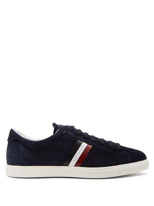 Matchesfashion.com Moncler - La Monaco Low Top Suede Trainers - Mens - Blue Multi