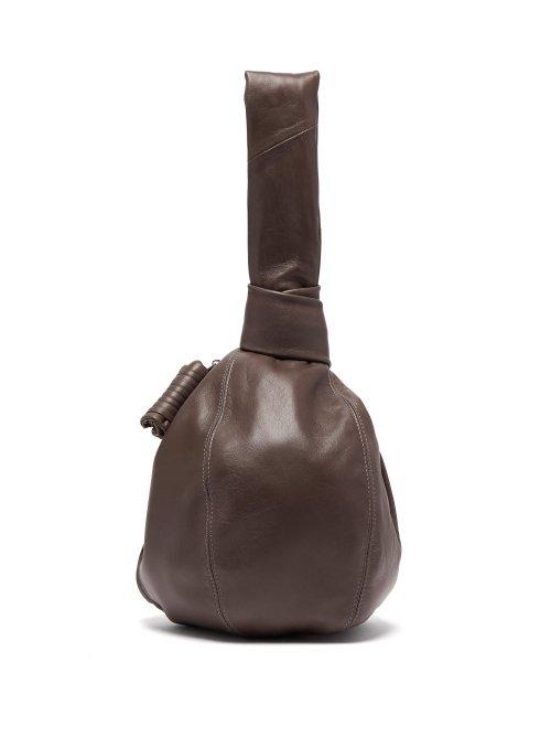 Matchesfashion.com Lemaire - Ball Leather Clutch Bag - Womens - Grey