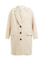 Matchesfashion.com Isabel Marant Toile - Gimi Oversized Wool Blend Tweed Coat - Womens - Ivory