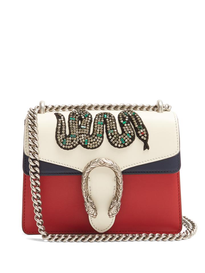 Gucci Dionysus Mini Embellished Leather Cross-body Bag