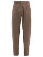 Matchesfashion.com Bianca Saunders - Clive High-rise Wool Trousers - Mens - Beige