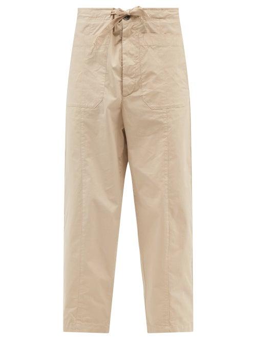 Barena Venezia - Pavion Cropped Cotton-poplin Trousers - Mens - Beige