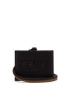 Ladies Accessories Fendi - Roma Leather Lanyard Cardholder - Womens - Black