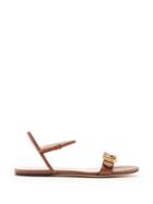 Matchesfashion.com Gucci - Marmont Leather Sandals - Womens - Tan