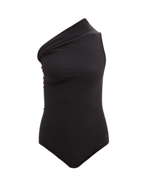 Ladies Beachwear Rick Owens - One-shoulder Swimsuit - Womens - Black