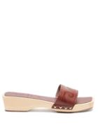Matchesfashion.com Ancient Greek Sandals - X Zeus + Dione Wave Leather Slides - Womens - Brown