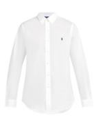 Matchesfashion.com Polo Ralph Lauren - Logo Embroidered Cotton Shirt - Mens - White