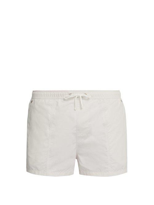 Matchesfashion.com Bower - Swag Drawstring Swim Shorts - Mens - White