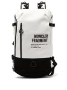 Matchesfashion.com 7 Moncler Fragment - Logo Embossed Backpack - Mens - White