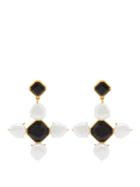 Matchesfashion.com Oscar De La Renta - Baroque Faux Pearl And Crystal Drop Earrings - Womens - Black