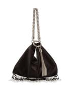 Matchesfashion.com Jimmy Choo - Bon Bon Beaded Satin Clutch Bag - Womens - Black