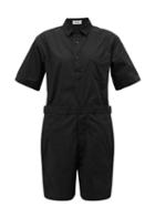 Matchesfashion.com Chimala - Short-sleeved Cotton Playsuit - Womens - Black