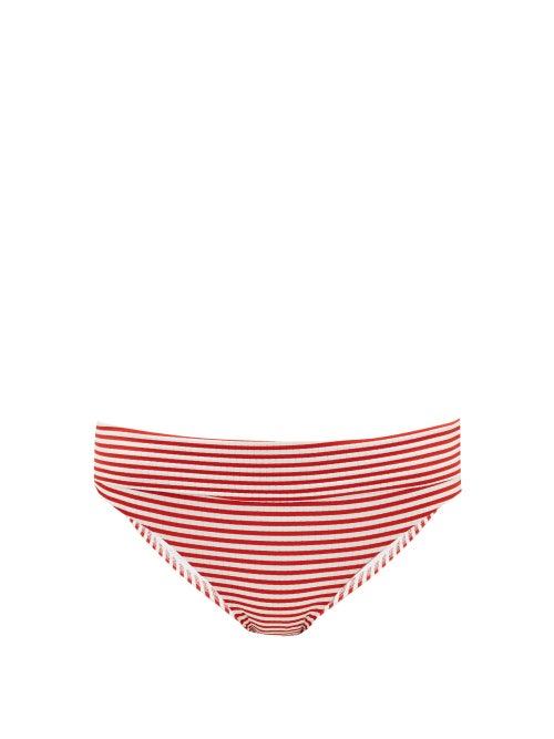 Matchesfashion.com Melissa Odabash - Provence Striped Bikini Briefs - Womens - Red Stripe