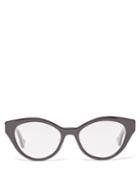 Gucci - Cat-eye Acetate Glasses - Womens - Black