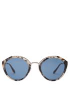 Prada Eyewear Round-frame Tortoiseshell Sunglasses