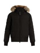 Canada Goose Savona Fur-trimmed Down-padded Bomber Jacket