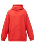 Matchesfashion.com Raey - Oversized Cotton-jersey Hooded Sweatshirt - Mens - Red