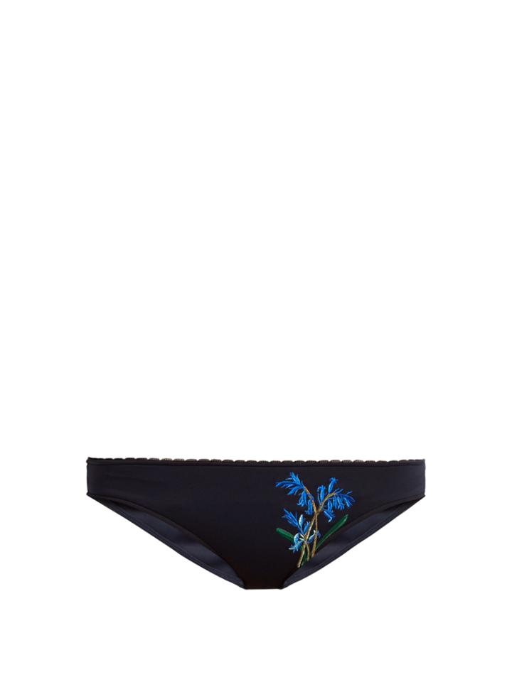 Stella Mccartney Botanical-embroidered Bikini Briefs
