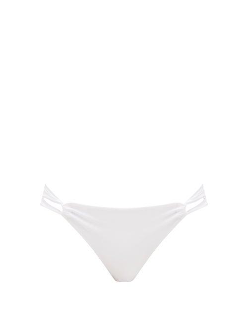 Matchesfashion.com Sara Cristina - Narcissus Gathered-side Jersey Bikini Briefs - Womens - White