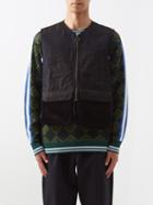 Nicholas Daley - Denim Pinwhale Cord Utility Waistcoat - Mens - Indigo
