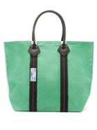 Haulier - Utility Medium Striped Canvas Tote Bag - Womens - Green